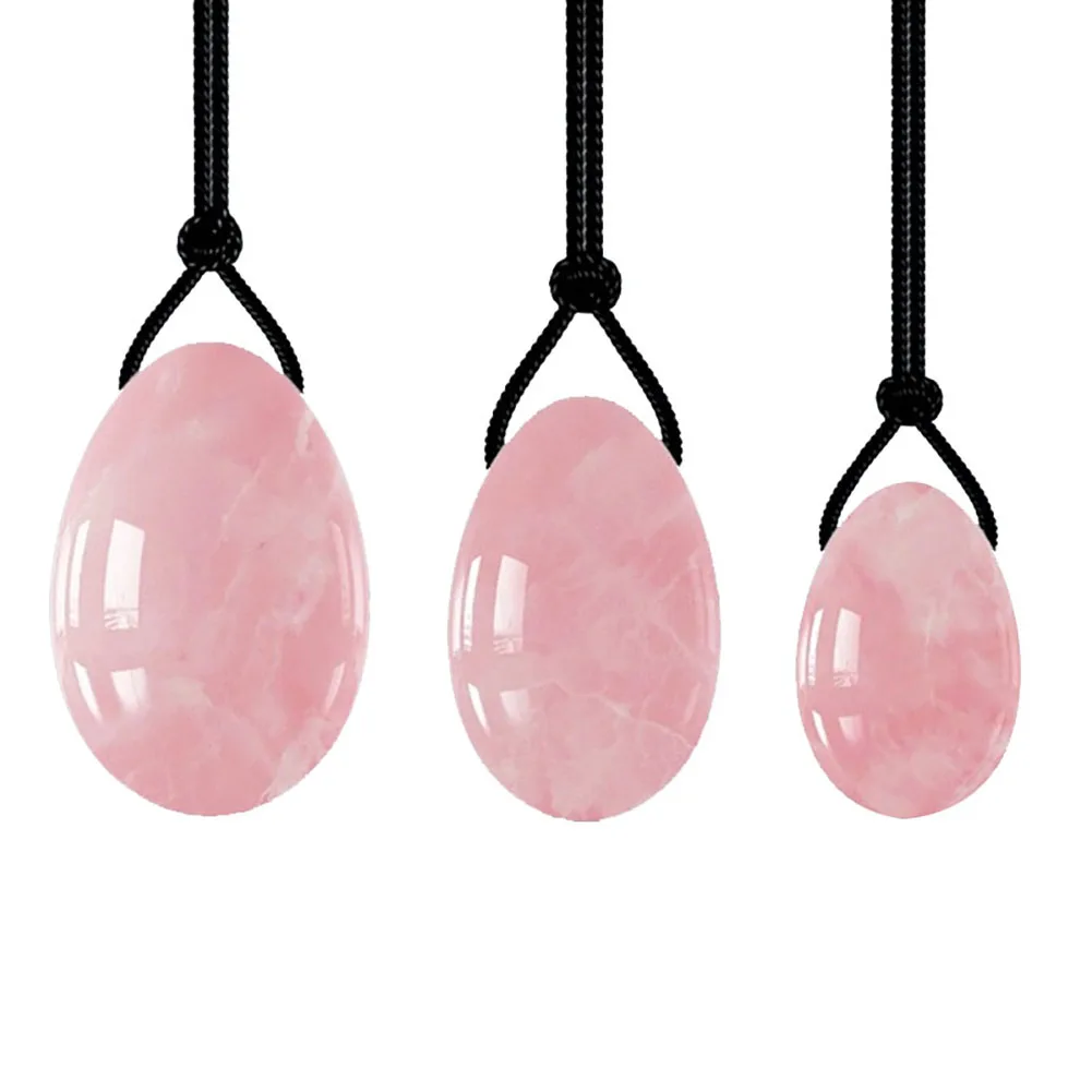 Oval Shape Drilled Postpartum Vaginal Tightening Yoni Egg Kegel Massage Stone Smooth Surface Yoni Egg sex toys for women