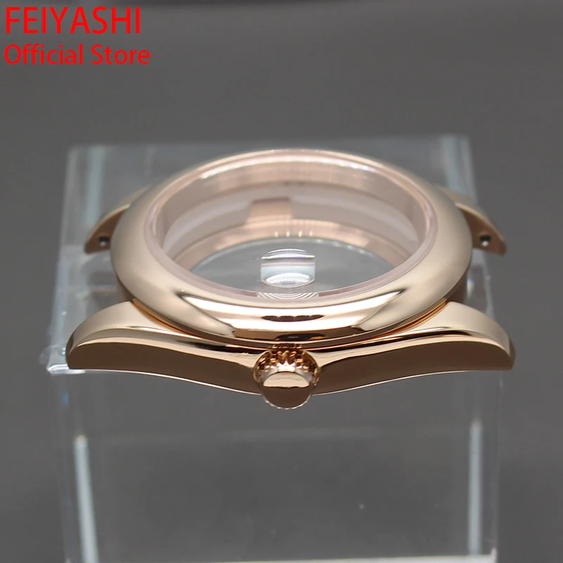 Rose Gold 36mm 40mm Cases Men's Watches Parts For oyster perpetual Seiko nh34 nh35a nh36 nh38 Miyota 8215 Movement 28 5mm Dial