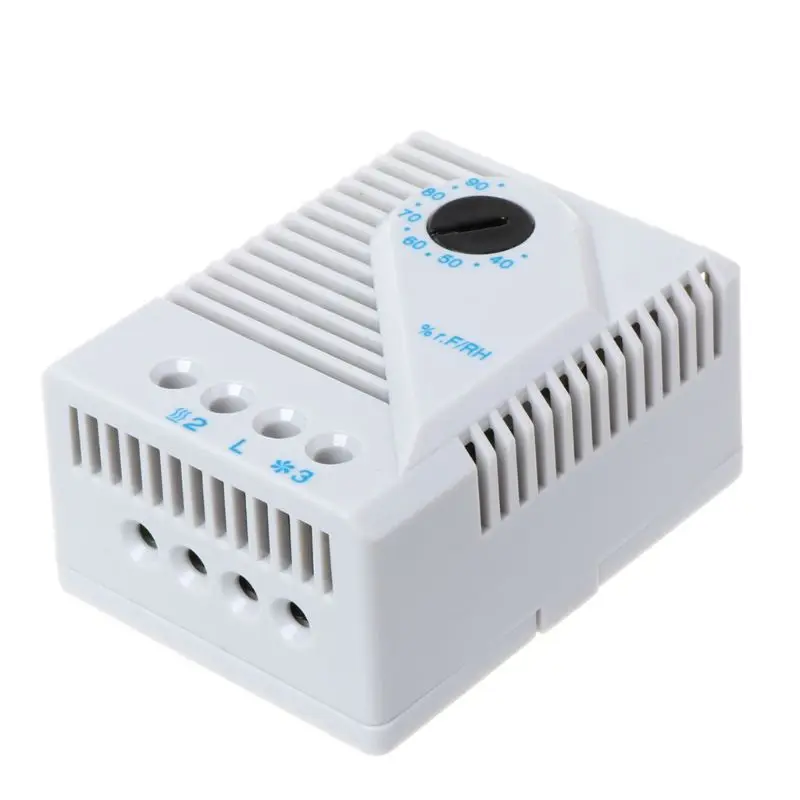 Mechanical Hygrostat ความชื้น Controller เชื่อมต่อพัดลมเครื่องทำความร้อนสำหรับตู้ MFR012 Wholesalse