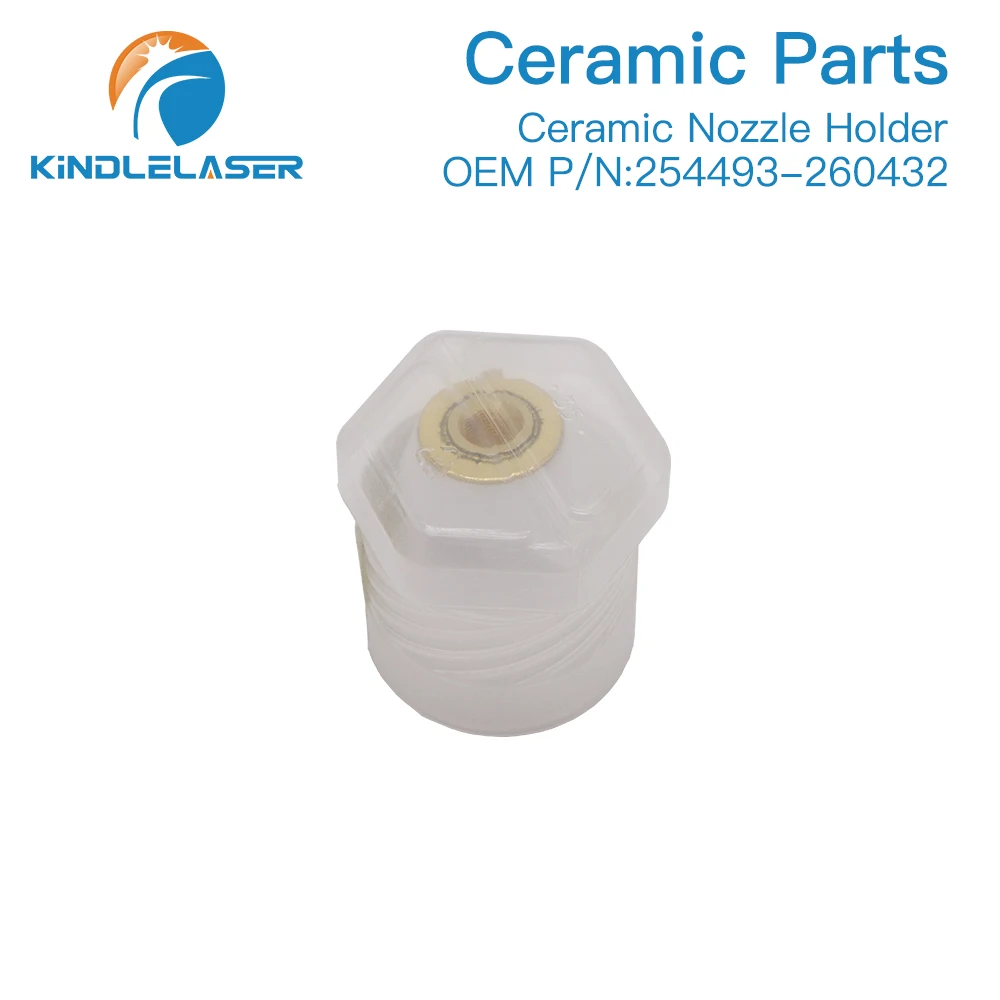 KINDLELASER supporto per ugello in ceramica Laser OEM PIN 254493 / 0260432 per testa di taglio Laser in fibra spedizione gratuita