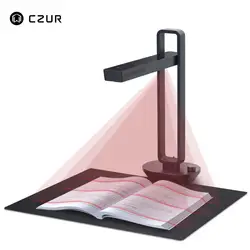 Czur-scanner para livros, portátil, tamanho max a3, luminária para mesa, ideal para família, escritório e casa