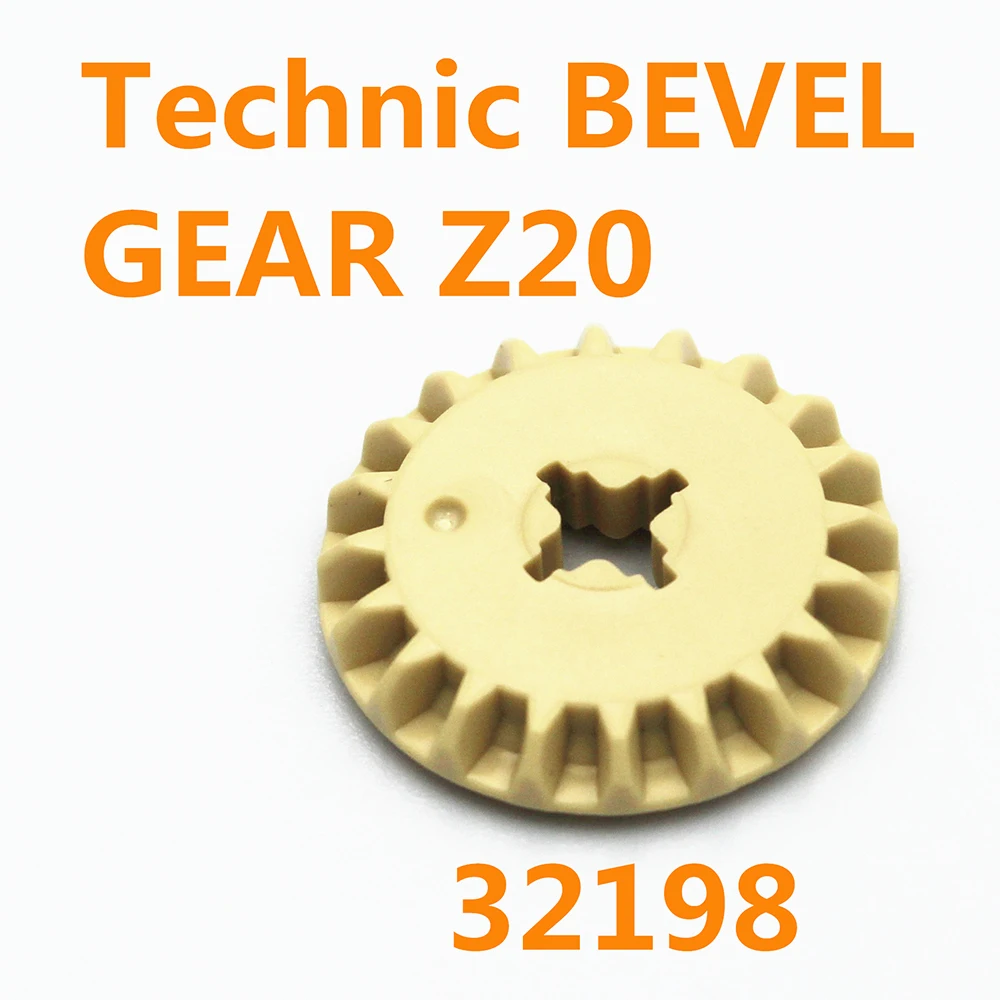 Self-Locking Bricks MOC Building Blocks Technical parts 20pcs BEVEL GEAR Z20 compatible with Lego 6589 for Kids Boys Toy