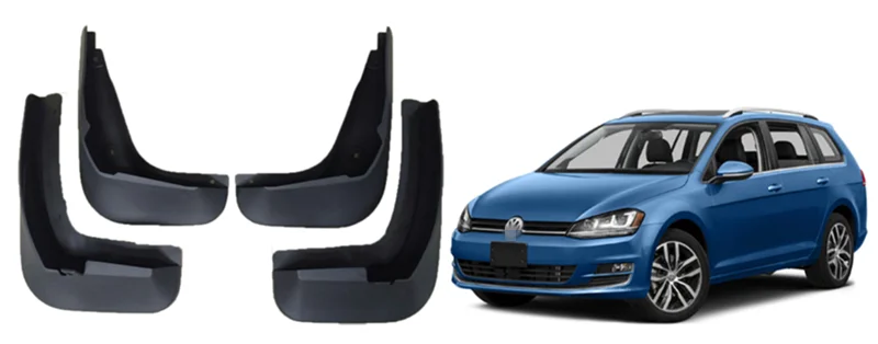 Car Mud Guard Fender for VW Golf 7 MK7 Estate/Wagon/ Variant 2014 -2019 AU Splash Guards Mud flaps Mudguards Fenders Accessories
