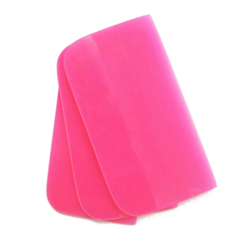 10*5.5cm Pink Scraper Soft Rubber Squeegee Tint Tool Glass Water Wiper Car Styling Sticker Accessories Window Film Card Squeegee