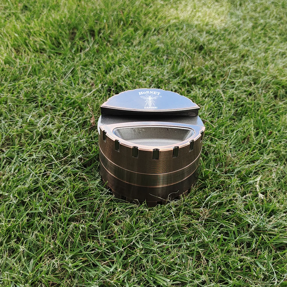 HORNET 80MM 4 Piece Heavy Zinc Alloy Herb Grinder Accessories