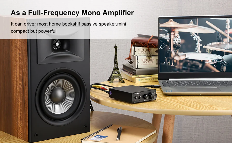 Aiyima Audio A1001 Subwoofer Verstärker 100W Mono Digital Sound Klasse D Home Amp Voll frequenz Leistungs verstärker – Detail 5