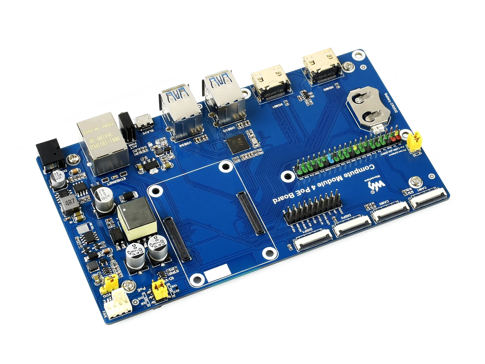 

Compute Module 4 PoE Board,Raspberry Pi Compute Module 4 IO Board With PoE Feature, for all Variants of CM4