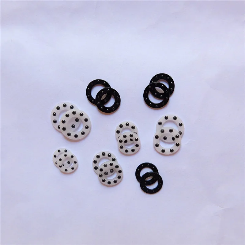 10pcs/Lot 9.7x5.2x1.588mm Folding knife  Accessories Bearings Ceramic Ball Rubber  Flat Bearings Plastic Cages