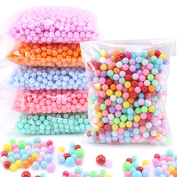 Resin Pearls Candy Color Beads For Garment Shoes Buttons Glue DIY Accessories Handmade Pearls For Hair Clips Kid Dress/Hats/Bags
