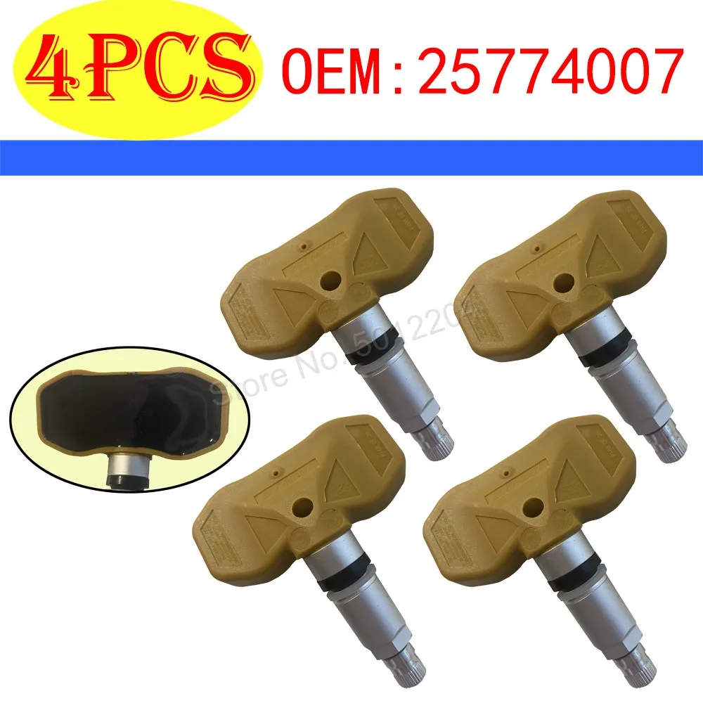 4PCS Tire pressure monitoring system 25774007 For Cadillac CTS 2015 2016 Chevrolet Trailblazer 2009 Holden TrailBlazer crysler