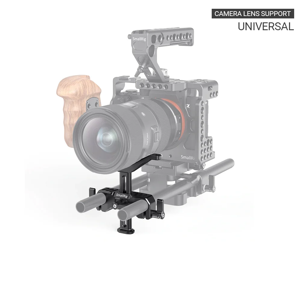 SmallRig-Adaptador de lente de cámara DSLR ajustable, 15mm, LWS, soporte Universal para lentes largas, plataforma de cámara 2681
