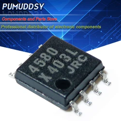 10PCS NJM4580M NJM4580 4580 SOP-8 IC 듀얼 연산 증폭기 무소음 오디오 증폭기 IC 칩 새로운 원본