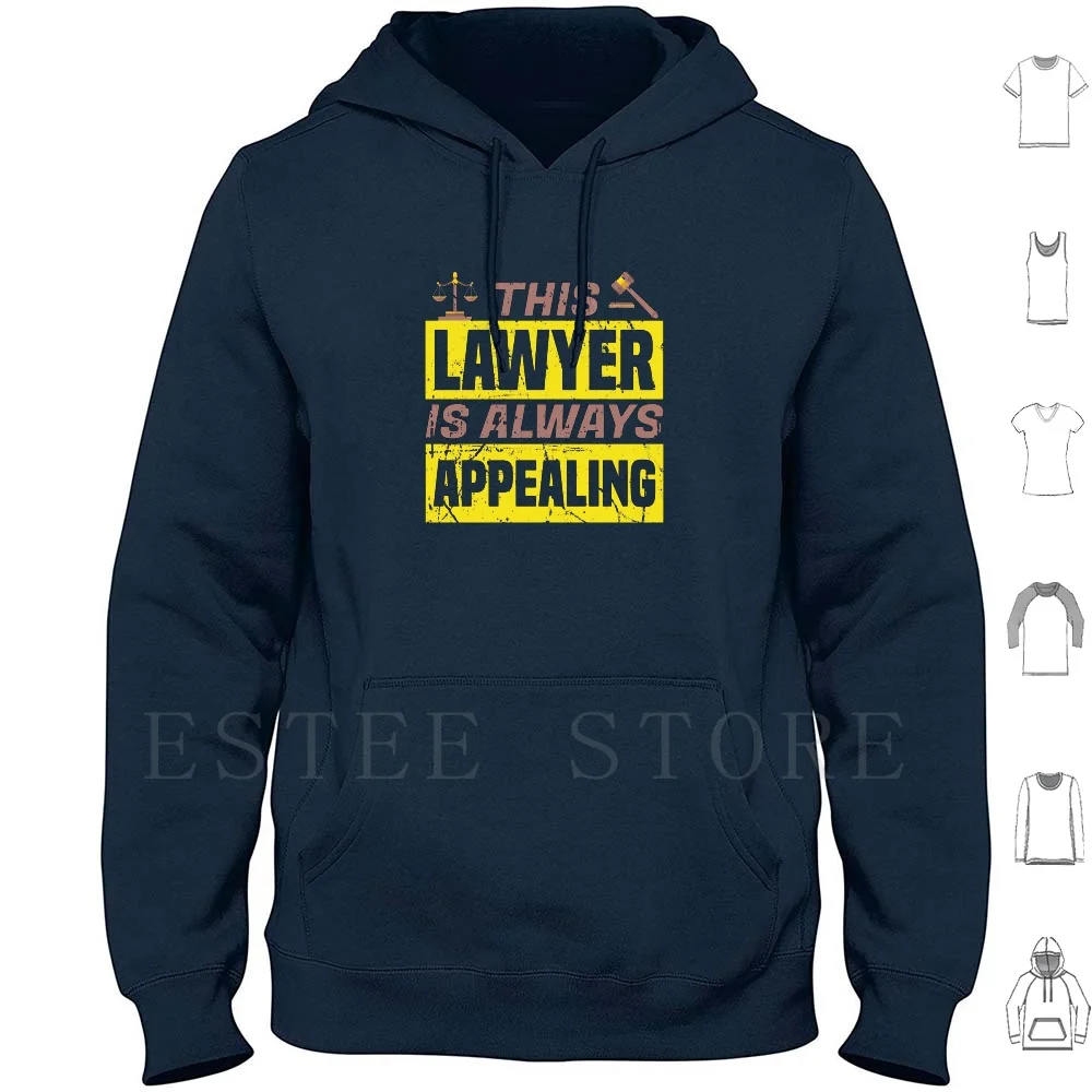 Avocat attrayant jeu de mots drôle vêtements à capuche Bar examen école de droit litigator avocat jeu de mots étudiant de droit avocat drôle