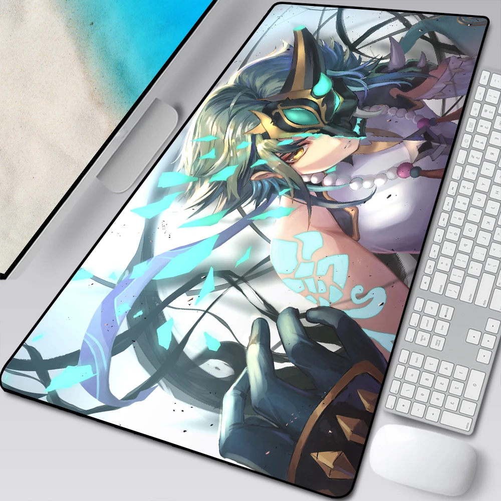 Genshin Impact 90x40 Large Mouse Pad Gaming Accessories XXL PC Laptop Gamer Mousepad Anime Antislip Mat Keyboard Desk Mat Carpet