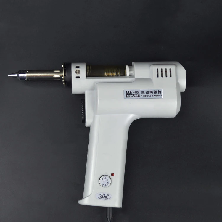 真空はんだ除去ポンプ付き電気はんだごて、吸引錫ガン、110v、220v、90w、S-993A