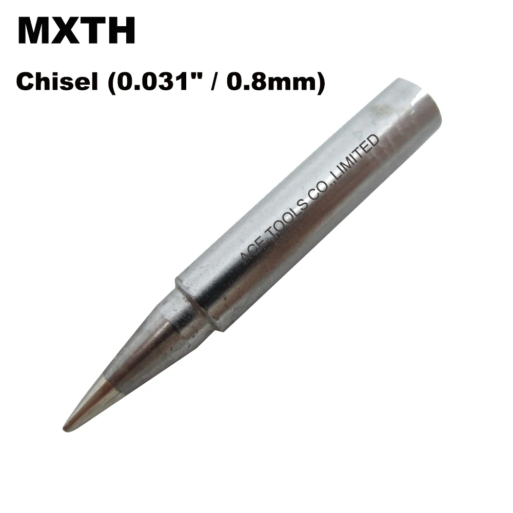 MXTH Soldering Tips Chisel 0.8mm Replacement Fit For WELLER WSD71 WSDT1 WP70 Station Iron