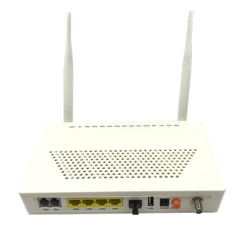 Fibra di modulazione regolatore di WIFI GPON/2.5G FTTO Cat Luce Regolatore Singolo 1000M Porta LAN 2TEL + 4EF + 1GPON + 1USB + CATV + 2.4GWIFI OLT