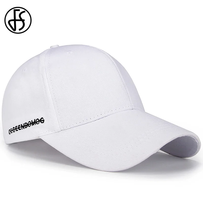 FS Black White Brand Baseball Caps For Men Cotton Simple Women Cap Casual Streetwear Hip Hop Trucker Hats Gorras Para Hombres