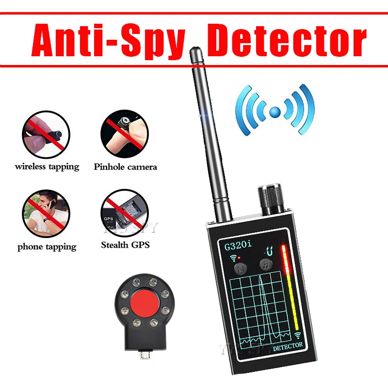 Anti-Spy Detector Mini WiFi Hidden Camera GSM Audio Bug GPS Tracker RF Signal Wireless Micro Cam Magnetic Device Gadgets Finder