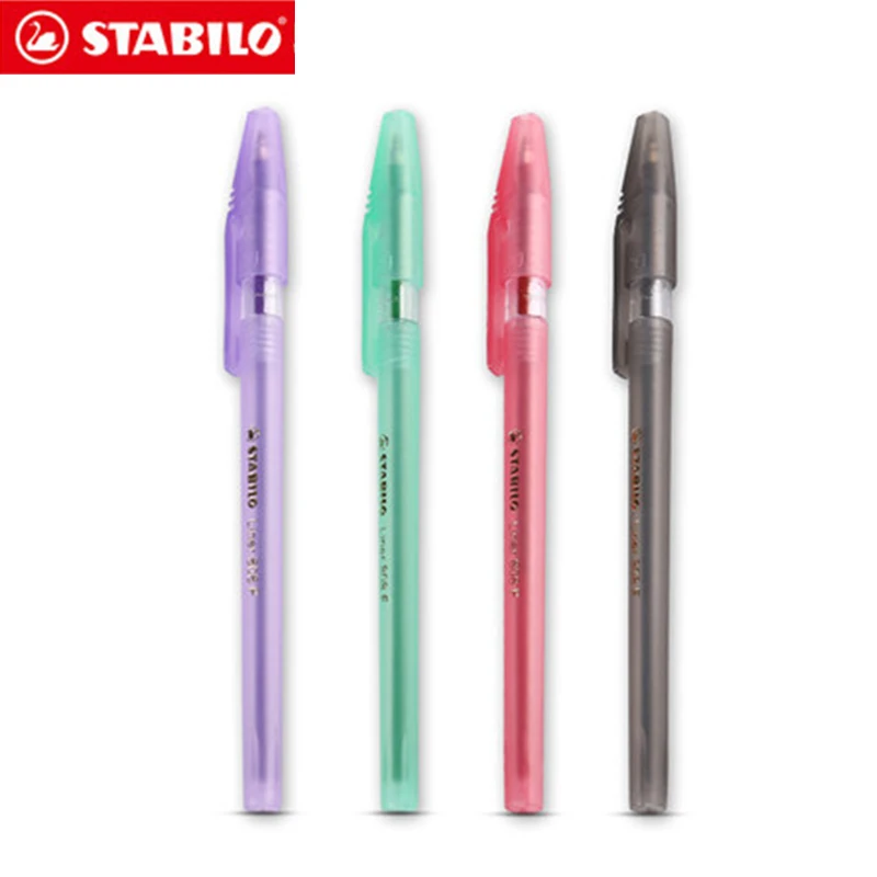 6pcs Stabilo 808 ballpoint pens, smooth antistatic, colored pens, many colors to choose from