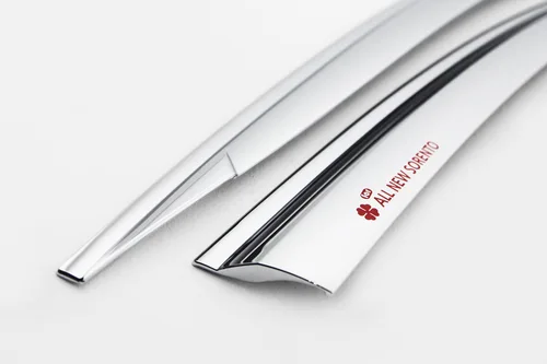 Imagen 2 del producto Aplicable a Kia Sorento especial para ventana de coche, protección contra el clima, chapado en platino, equipo de protección contra la lluvia, cejas de lluvia cromadas