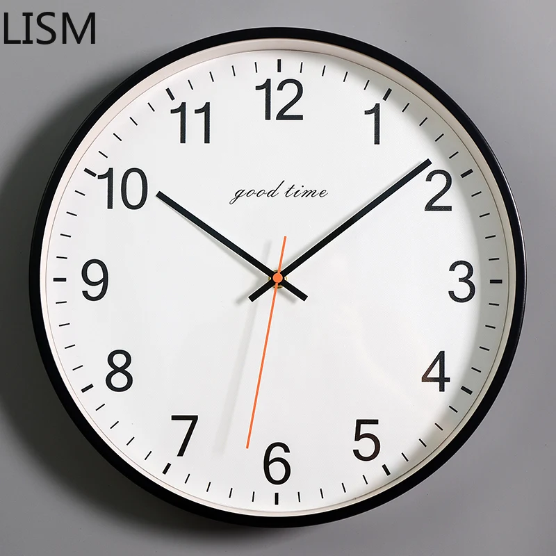 

Wall Watch Modern Design Home Decor Fashion Silent Hanging Clock Northern European Simple Round Quartz Clocks Bedroom Wall Clock