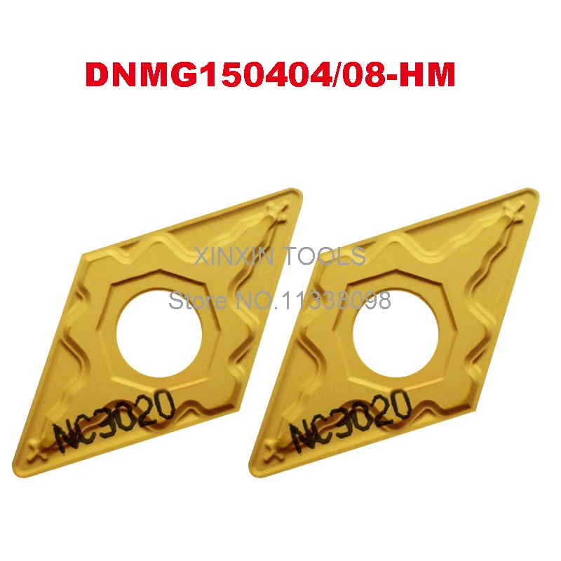 

10PCS DNMG150404-HM NC3020 DNMG150408-HM carbide inserts for lathe tools cnc turning tool holder MDJNR2020K15 boring bar blade