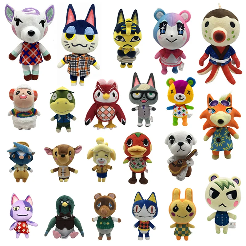 1pcs 20cm Animal Crossing Raymond Punchy Celeste Diana Marshal Zuck Plush Toy Cartoon Tom Plush Stuffed Toys Doll Gifts for Kids