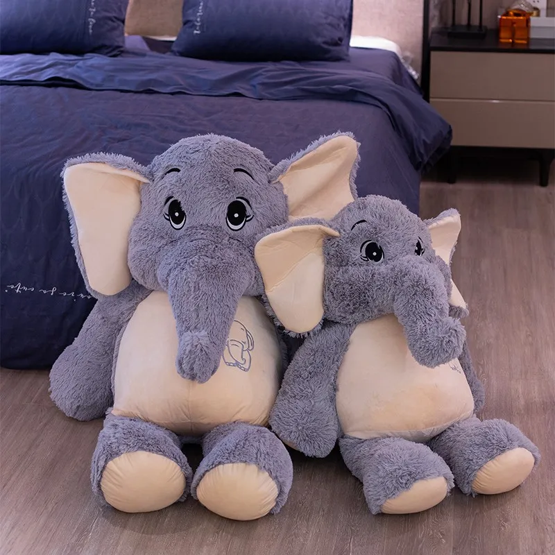 38cm-68cm Long Plush Sweet Elephant Plush Animal Toys Kids Soft Stuffed Doll Baby Appease Toys Home Decor Children Birthday Gift