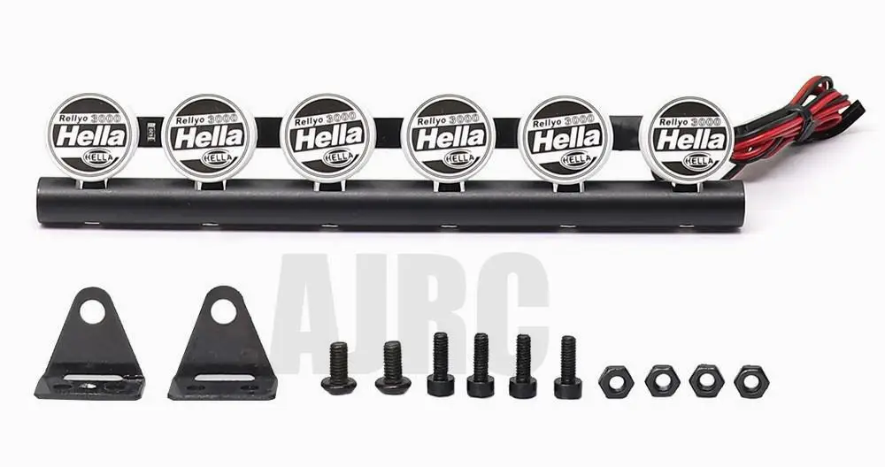 Led telecomando auto tetto luce Ipf lampade quadrate rotonde per 1/10 Rc Crawler Capra Axial Scx10 Traxxas Trx6 Trx4 Rgt Rc4wd D110