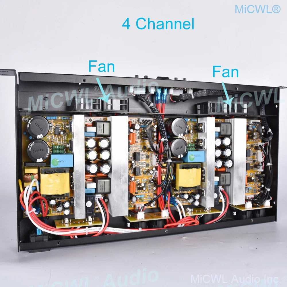 5200Wเครื่องขยายเสียงดิจิตอลเสียงเวทีลำโพงAMP Amplifier 2/4ช่อง2800วัตต์MiCWL Q6400