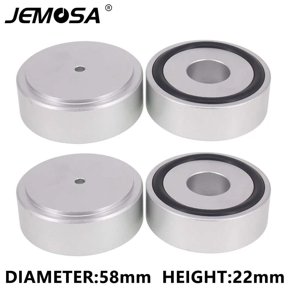 Алюминиевые ножки усилителя 58*22 мм, амортизатор, Hi-Fi усилитель, резиновые ножки, поворотные ножки, изолирующие накладки для аудио динамика