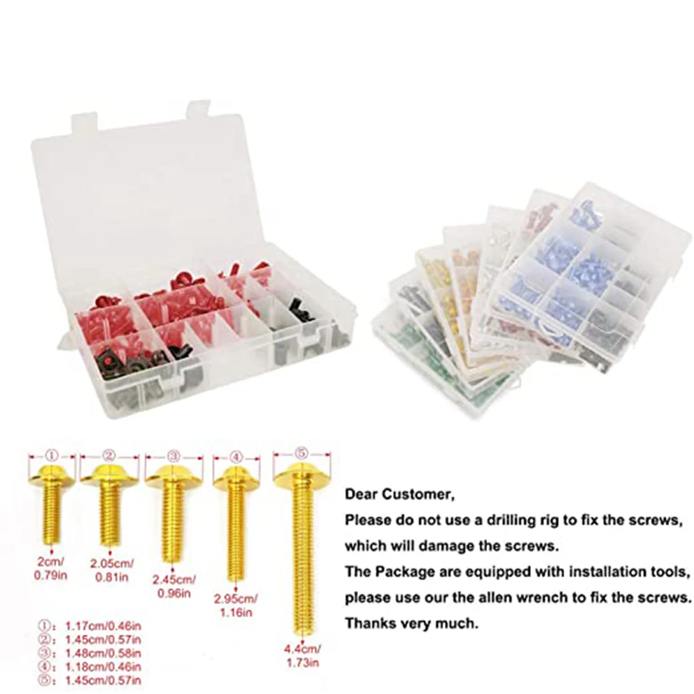 For Honda CB650R CB500R CBR600RR CBR900RR CBR929RR CBR1000RR CBR 600RR 900RR 929RR 1000RR 600 F2 F3 F4i Fairing Bolts Kit Screws - Image 2