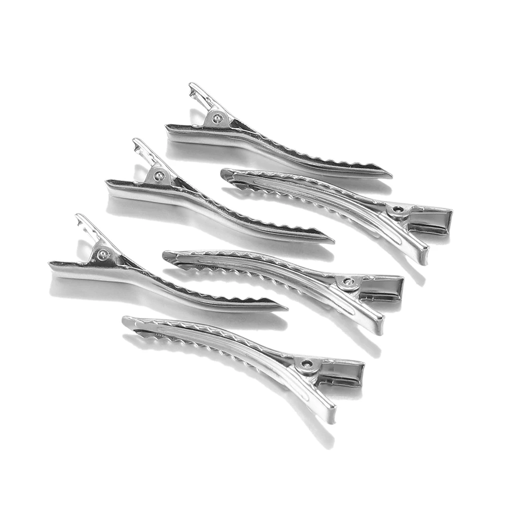 20pcs/lot Clips Single Prong Alligator Hairpin 44mm With Teeth Blank Setting For DIY Hair Clips Bases Jewelry Making Accessories