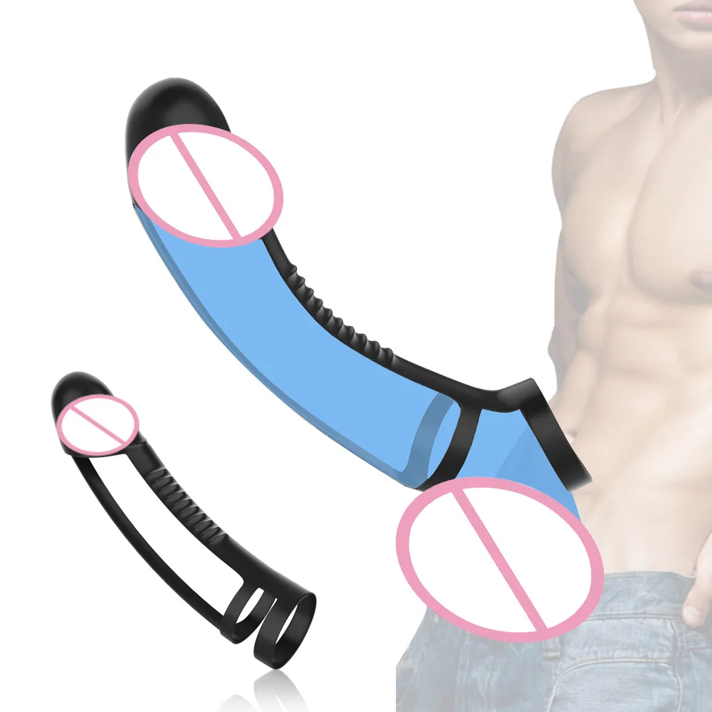 18cm Penis Extender Enlargement For Men Cock Ring Stretcher Medical Exerciser Lock Delay Ejaculation Erotic Sex Toys Couple Tool