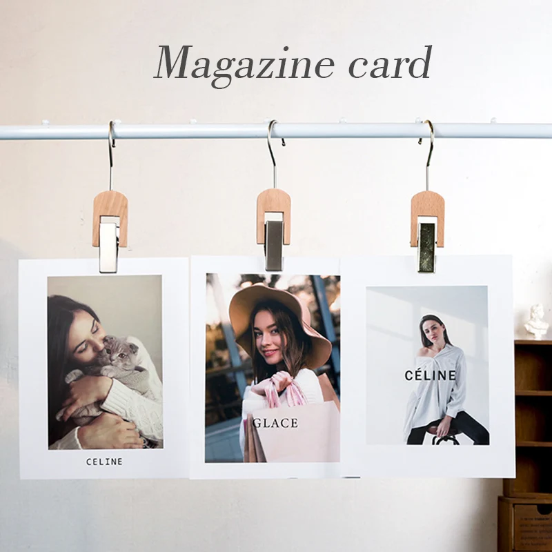 Decoración de estudio de fotografía, hoja de tarjeta de revista de moda de 8 piezas, patrón de 2 lados, Fondo de fotografía INS, accesorios de sesión de fotos de la vida