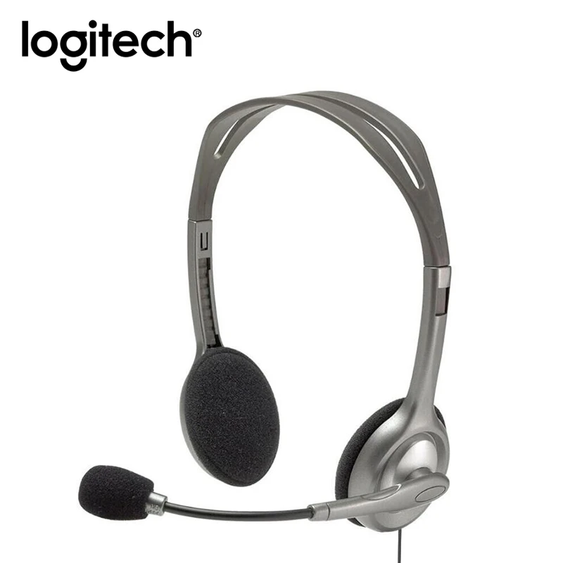 لوجيتك/لوجيتك H110 / H111 سماعة رأس سلكية الكمبيوتر ميكروفون ستيريو الحد من الضوضاء سماعة #6