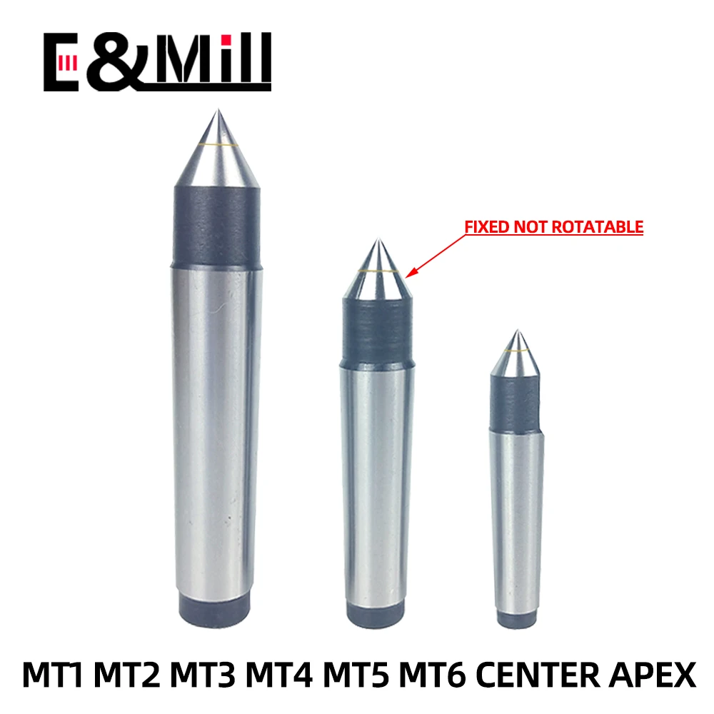 MT1 MT2 MT3 MT4 MT5 MT6 Lathe Tailstock Machine Tool Morse Taper Alloy Solid Dead Center Drill Lathe Machine Center Apex Thimble