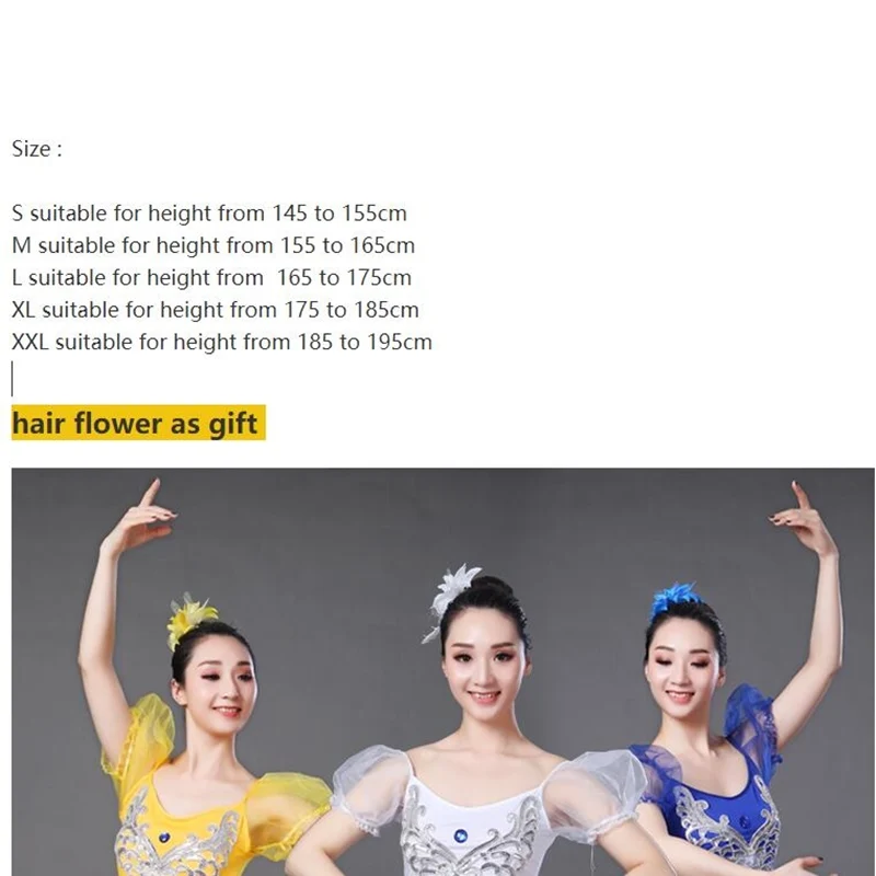 Ruoru Large Size Adult Ballet Dress Skirt  Women Princess Dancewear Girls Ballerina Ballet Tutu Dance Costume Vestido Ballet