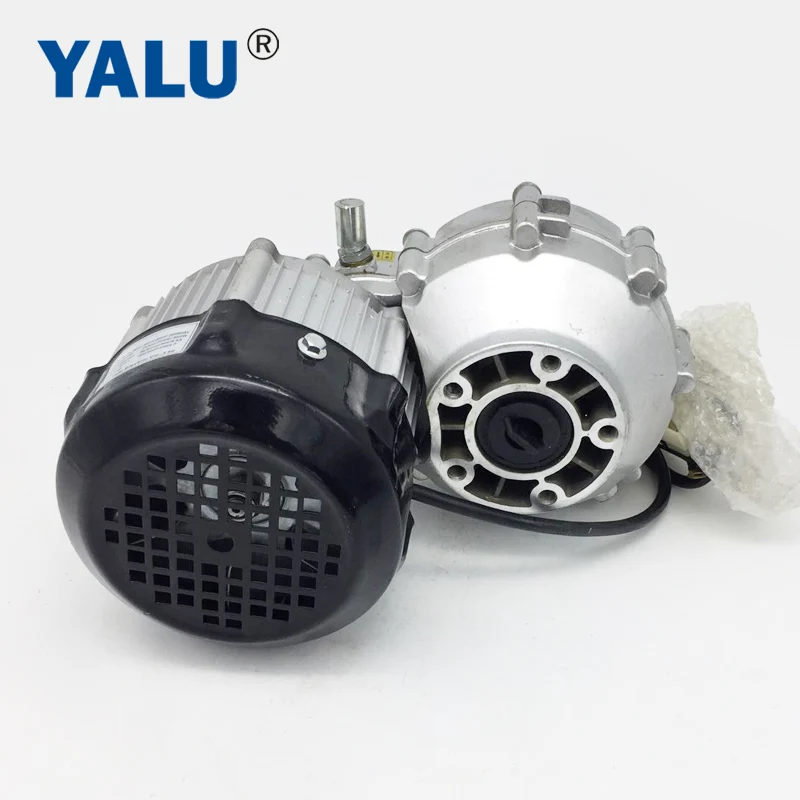 YALU 350W 48V Electric Bicycle Vehicle Track Based Cart Engine Brushless BM1418HQF BLDC Differential Gear Motor for Ebike Kit image 3