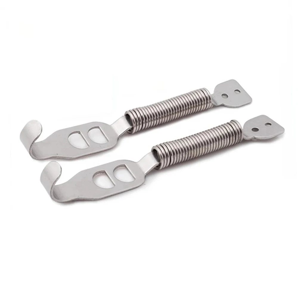 Sport Stainless Boot Bonnet Springs Clips Competition Hood Panel Race Rally Pair Lockrear bumpers, trunk  lids Spring Pin Kit