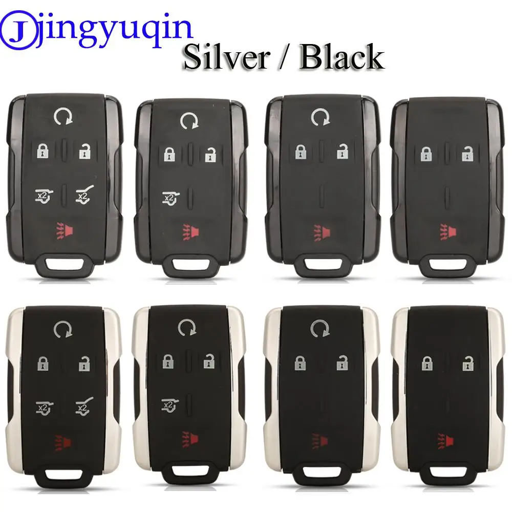 jingyuqin 3/4/5/6 Buttons Remote Car Key Shell Cover For Chevrolet Suburban Tahoe Colorado Silverado for GMC Canyon Sierra Yukon