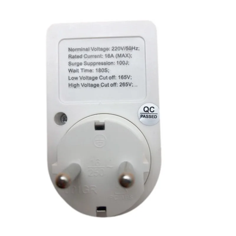 Interruptor de voltaje automático para seguridad del hogar, relé de protección de bajo voltaje y corriente, 16A, 220V, 3500W