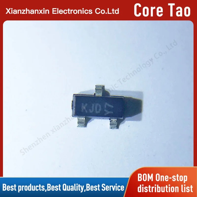 100pcs/lot BAW56-7-F BAW56 Screen printing KJD SOT23 Rectifier switch tube patch triode spot supply