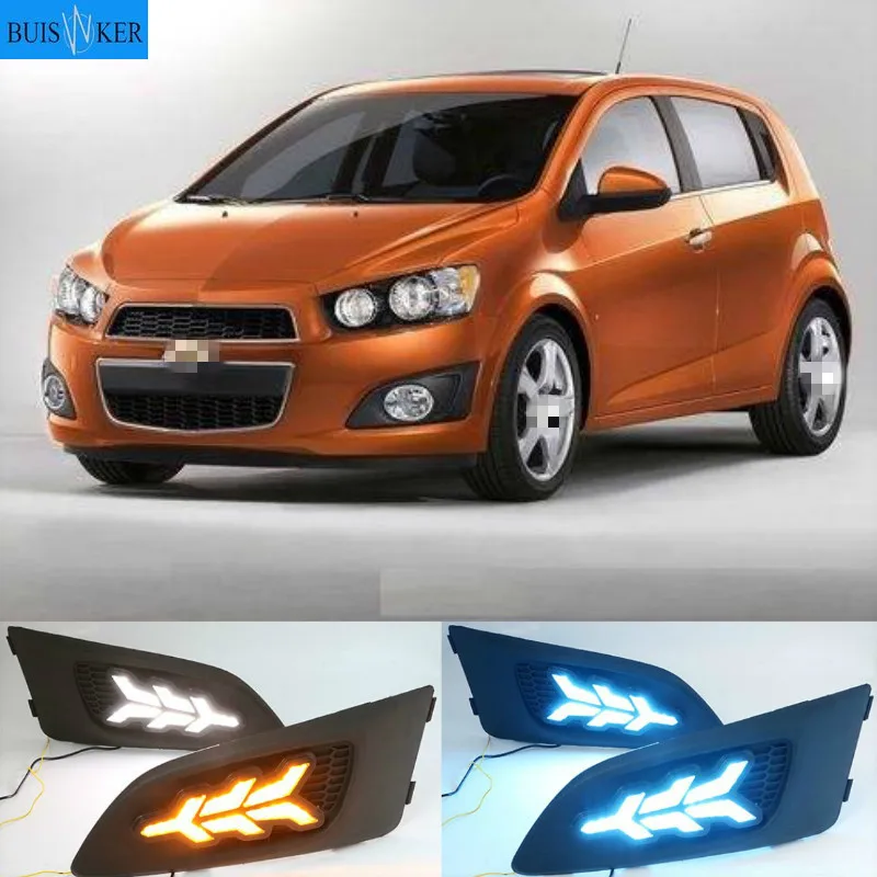 

1Pair Daylight lamp For Chevrolet Chevy AVEO Sonic 2011 2012 2013 LED DRL Daytime Running Lights