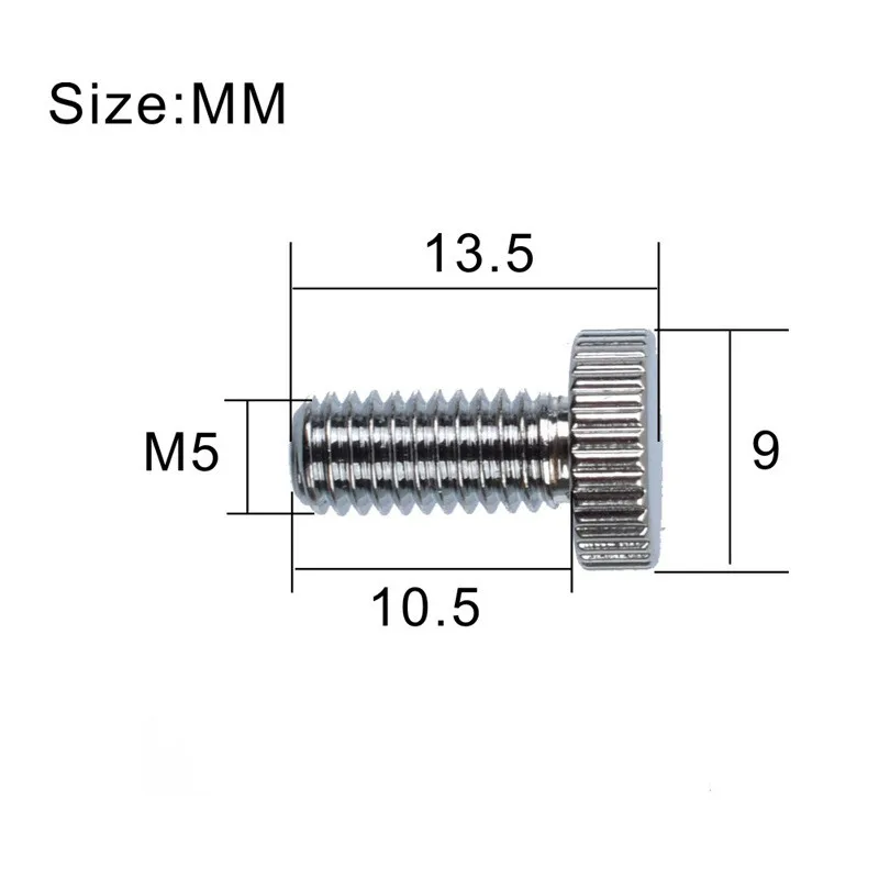 12 Stück M5*13,5mm schwarze Tremolo-Brücken-Feinabstellschrauben für E-Gitarren-Zubehörteile Musikinstrument Flachkopf – Detail 8