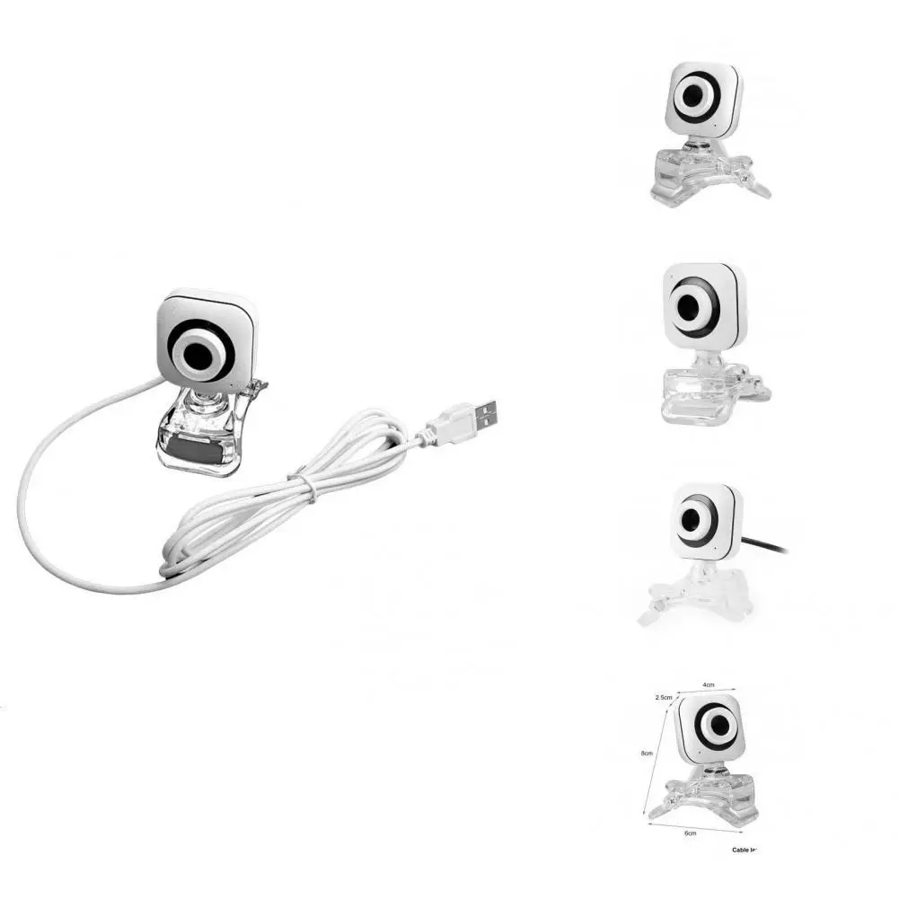 Desktop Webcam  Durable 480P Simple Operation Digital Camera  Practical USB Webcam