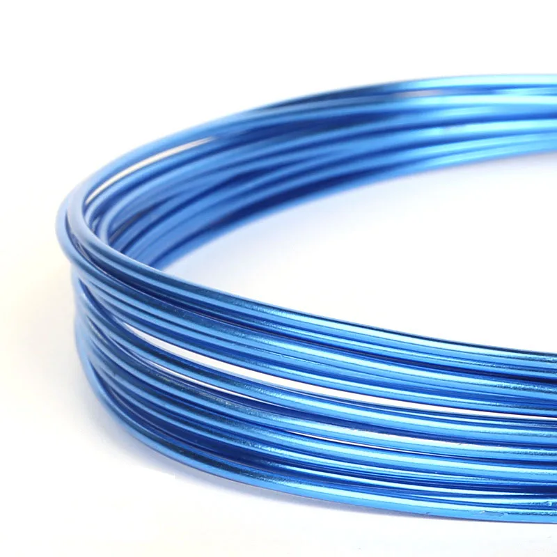 1.0 1.5 2.0 2.5mm Colorful Soft Plated Aluminium Wire For Jewelry Making DIY Bracelet Craft Accessories Wholesale Supply