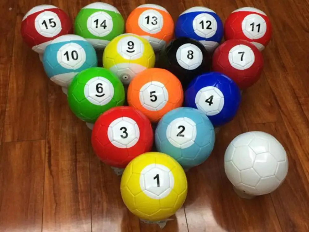 2# 3# 4# 5# 16 Pieces A Lot Snook Soccer ball,Billiard ball,Snooker Football for Snookball game