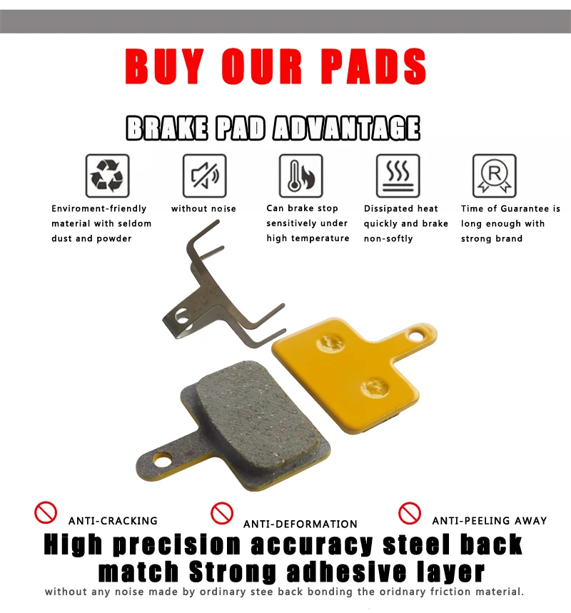 DELT 4 زوج السيراميك دراجة مكبح قرصي الوسادة ، ل B01S ، MT200 ، أوريغا ، برو ، M375 ، M395,486,485,475,446,515,445,525,T615,675,805